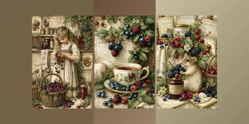 Blackberry Cottage Kitchen Journal Pages generated by undefined