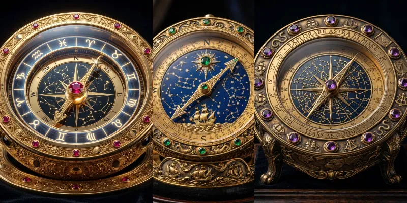 Luxury Celestial Compass Creators generated by undefined