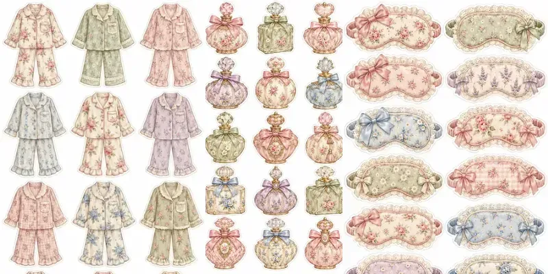 Cottagecore Pajama Party Sticker Sheets