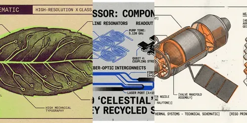 Experimental Risograph Techephemera generated by gemini-image