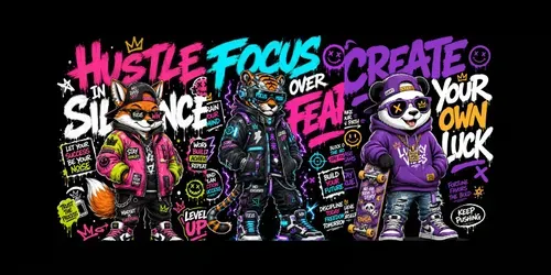 Urban Streetwear Mascots generated by chatgpt-image
