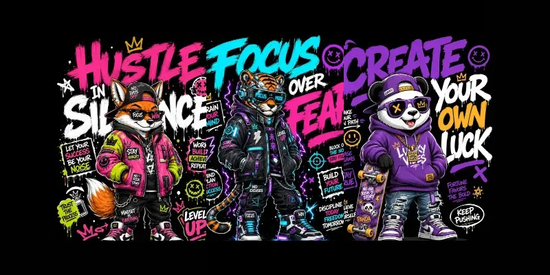 Urban Streetwear Mascots generated by undefined