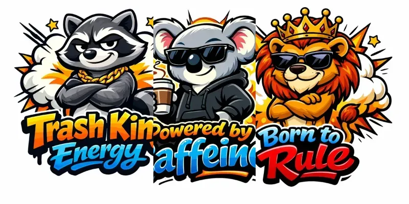 Explosive Attitude Animal Stickers Packs generated by undefined