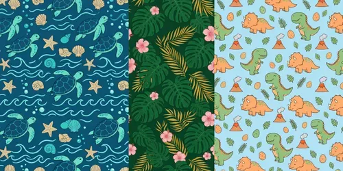 Pod Seamless Patterns generated by gemini-image