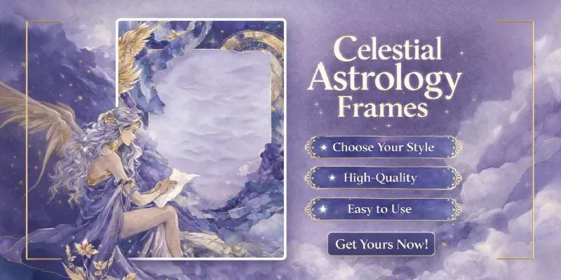 Celestial Astrology Background Frames generated by undefined