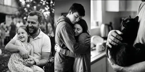 Black And White Documentary Photography generated by gemini-image