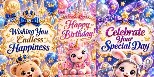 Cute Character Custom Messages generated by chatgpt-image