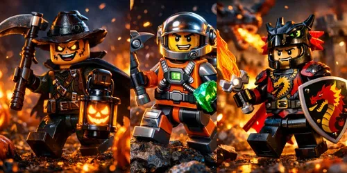 Cinematic Lego Event Scene Bases generated by chatgpt-image