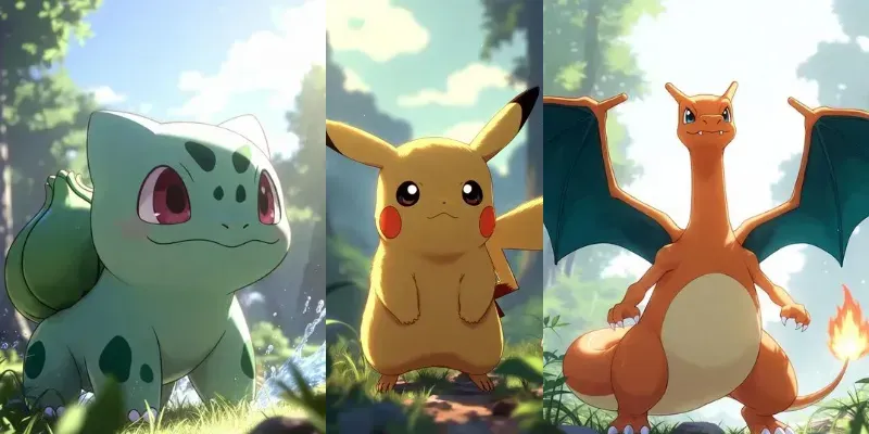 Cinematic Anime Pokemon Hero Scenes generated by undefined