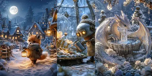 Enchanted Winter Storybooks generated by chatgpt-image