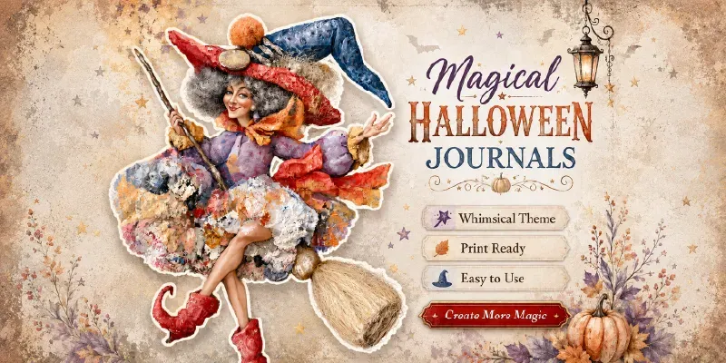 Magical Party Halloween Junk Journals generated by undefined