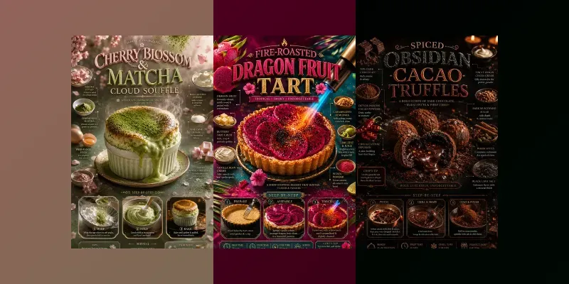 Editorial Masterpiece Recipe Posters generated by undefined
