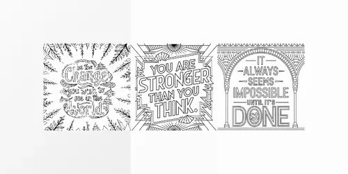 Kdp Motivational Quotes Coloring Books generated by ideogram