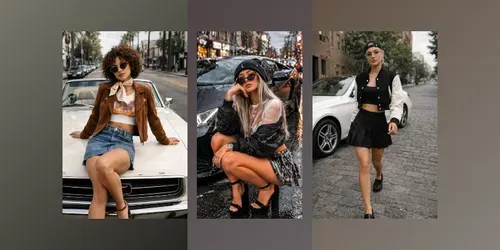 Street Fashion Editorial Car Poses generated by chatgpt-image