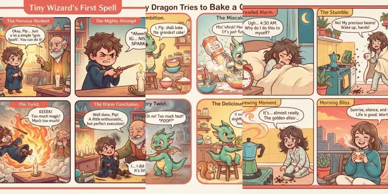 Cute 4panel Comic Creators generated by undefined
