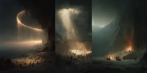 Cinematic Amphitheaters generated by midjourney