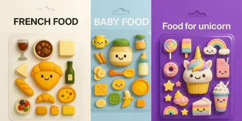Foodie Blister Pack Editions generated by chatgpt-image