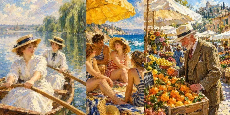 Impressionist Oil Painting Portraits