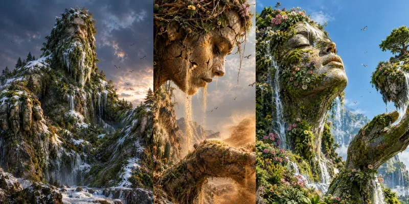 Faces Of Nature generated by undefined
