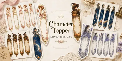 Character Topper Fussycut Bookmarks generated by chatgpt-image
