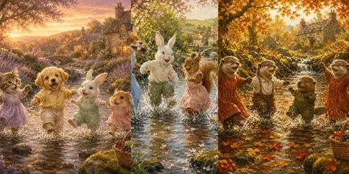 Stream Day Animal Pals generated by chatgpt-image