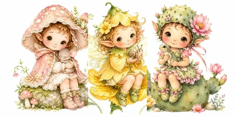 Whimsical Fairytale Storybook Characters generated by undefined