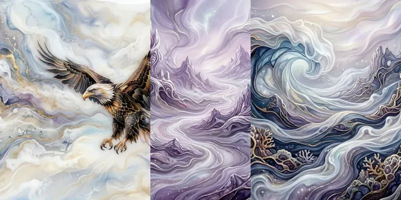 Luxury Wall Art Interior Decor Prints generated by undefined