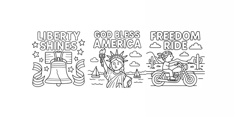4th Of July Coloring Pages For Kids generated by undefined