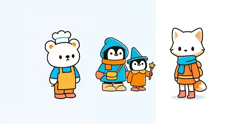 Playful Crayon Character Art generated by undefined