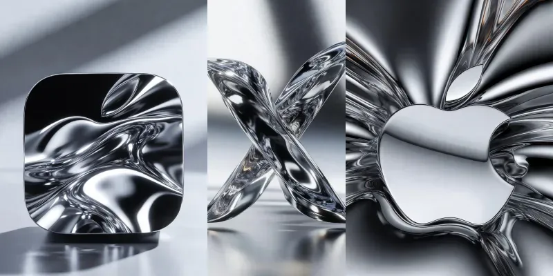 Liquid Metal Logos 8K generated by undefined