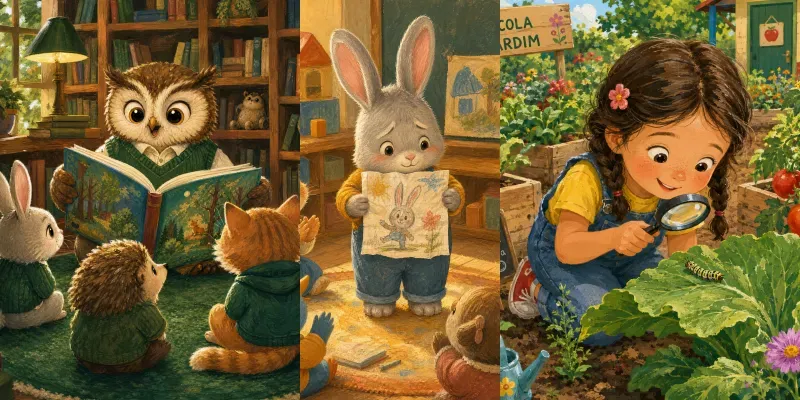 Childrens Illustrations School Days generated by undefined