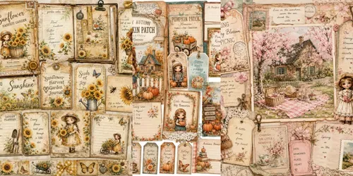 Whimsical Vintage Journal Pages generated by chatgpt-image