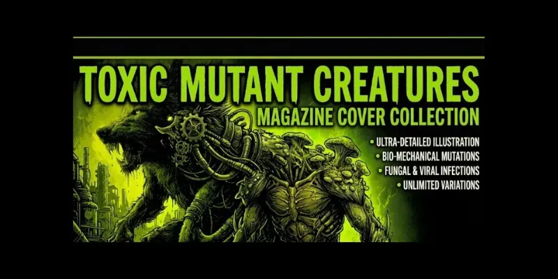 Toxic Mutant Creatures Magazine Covers generated by undefined