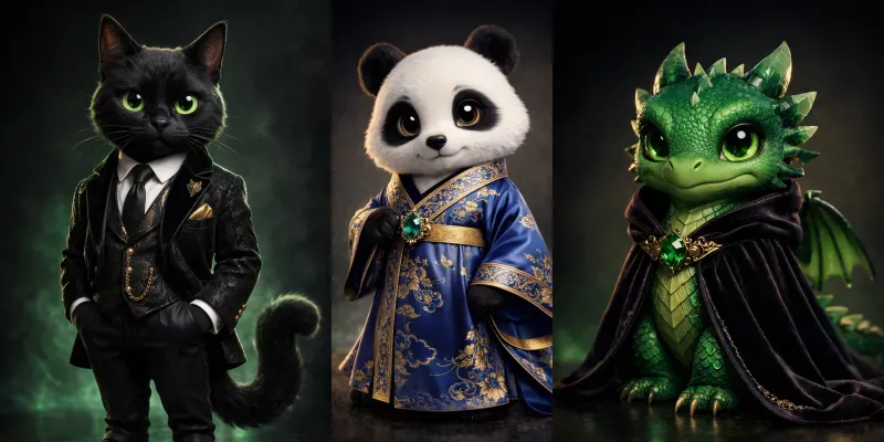 Luxury Cinematic 3D Characters generated by undefined