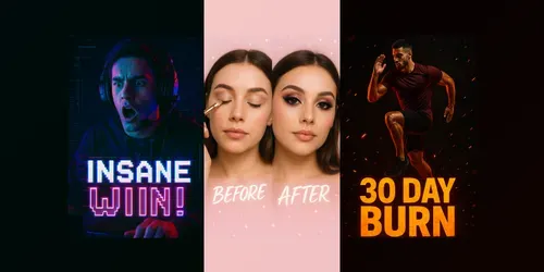 Viral Tiktok Thumbnail Generators generated by chatgpt-image