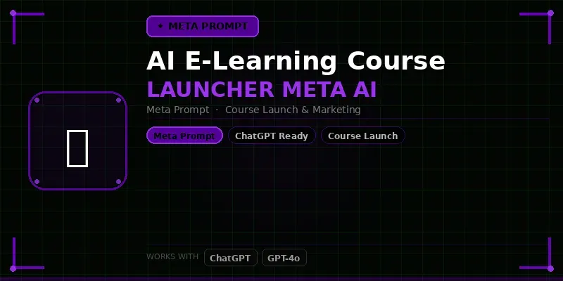 Elearning Course Launcher Meta Ai generated by undefined