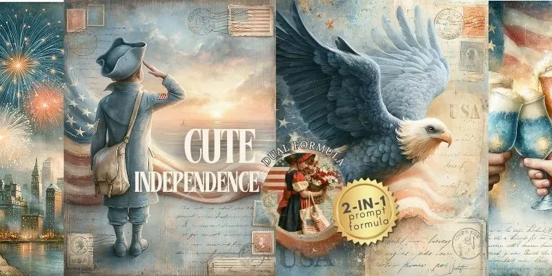 Dual Cute Independence Day Pages generated by undefined