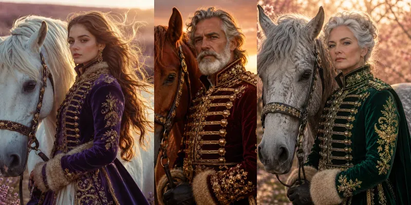Ornate Rider Portraits generated by undefined