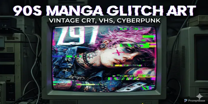 90s Manga Glitch Art generated by undefined