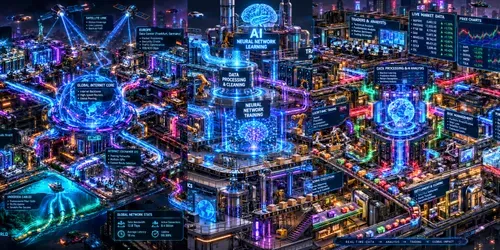 Cyberpunk Isometric Knowledge Factories generated by chatgpt-image