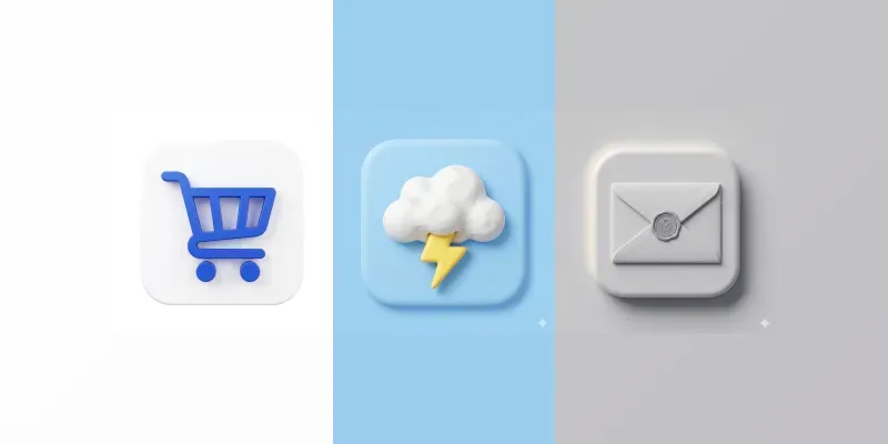 3D App Icon Designs generated by undefined