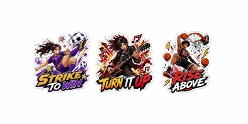 Dynamic Action Sticker Mascot Generator generated by chatgpt-image