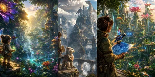 Tiny Worlds Cinematic Fantasy Adventures generated by chatgpt-image