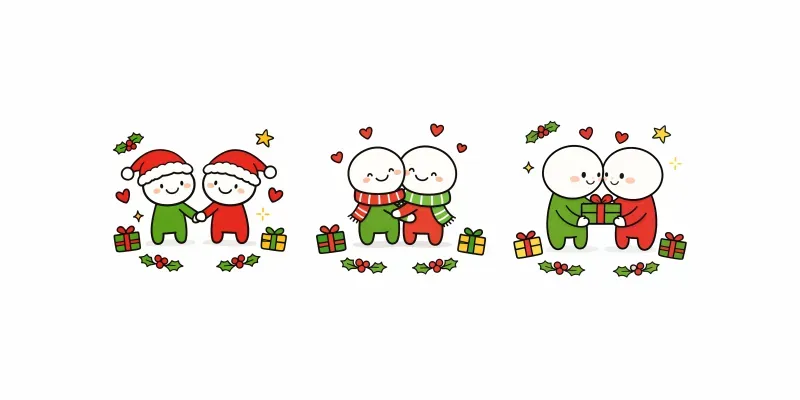 Christmas Love Doodles generated by undefined