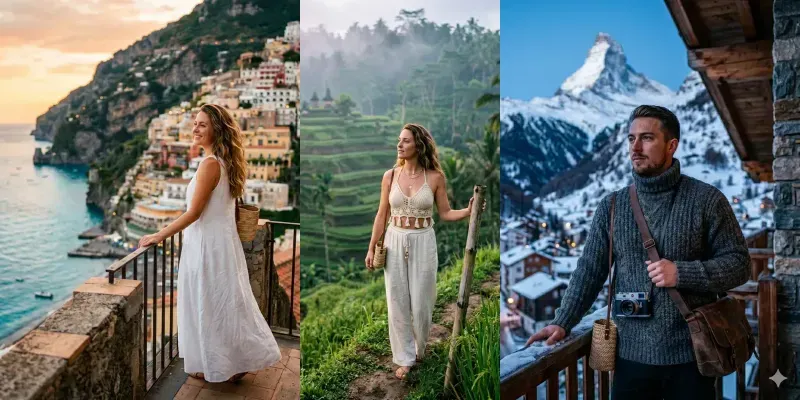 Hyperrealistic Global Travel Influencers generated by undefined