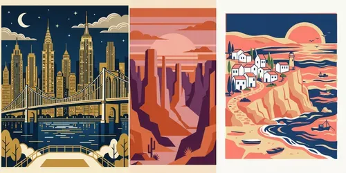 Retro Travel Poster Generator Vintage generated by gemini-image