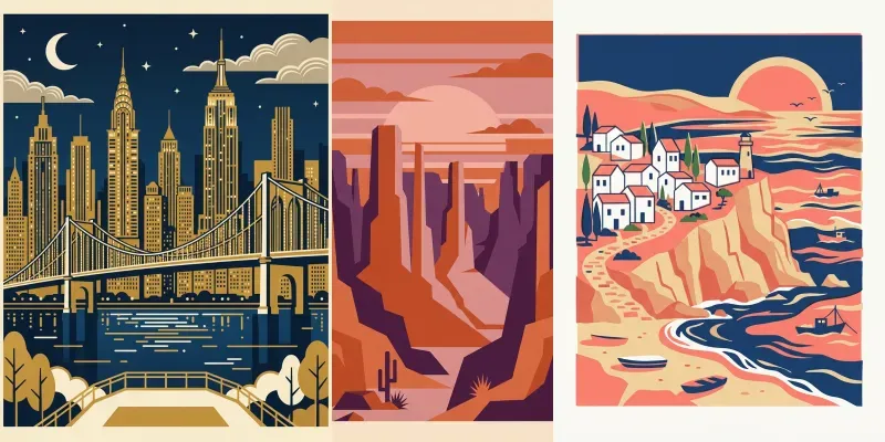Retro Travel Poster Generator Vintage