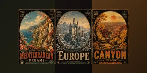 Vintage Travel Poster Generator generated by chatgpt-image