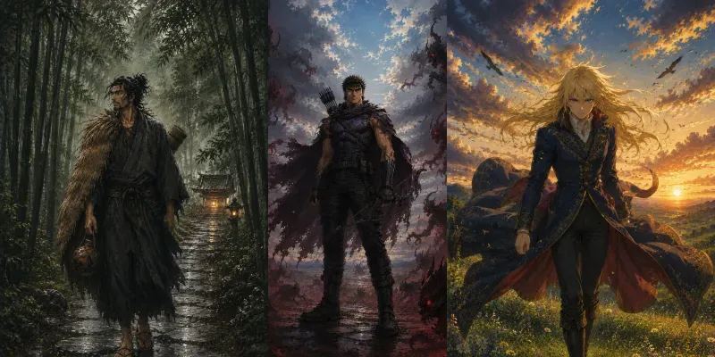 Epic Cinematic Anime Characters generated by undefined