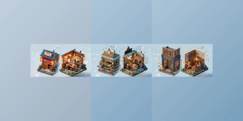 3D Isometric Micro Shop Generator generated by undefined